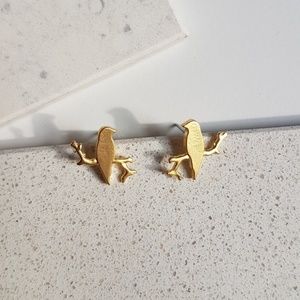 Bird Stud Earrings Set(Gold&Silver),Surgical Steel